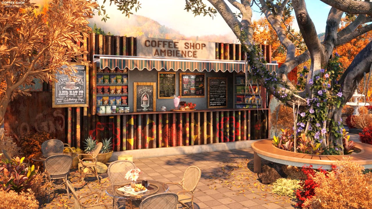 Fall Jazz Cafe with Relaxing Jazz Music in Coffee Shop Ambience for Study, Work, Relaxation