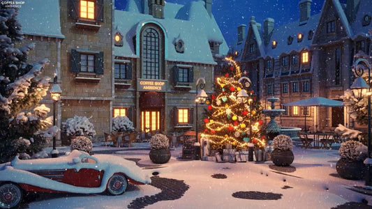 Smooth & Relaxing Christmas Music at Winter Christmas Night
